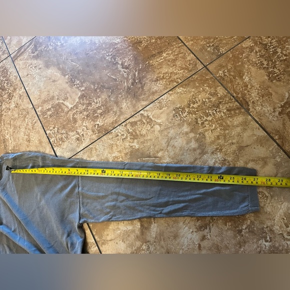 Eileen Fisher Tencel mixed lightweight grey crewneck sweater size Medium - Picture 7 of 9